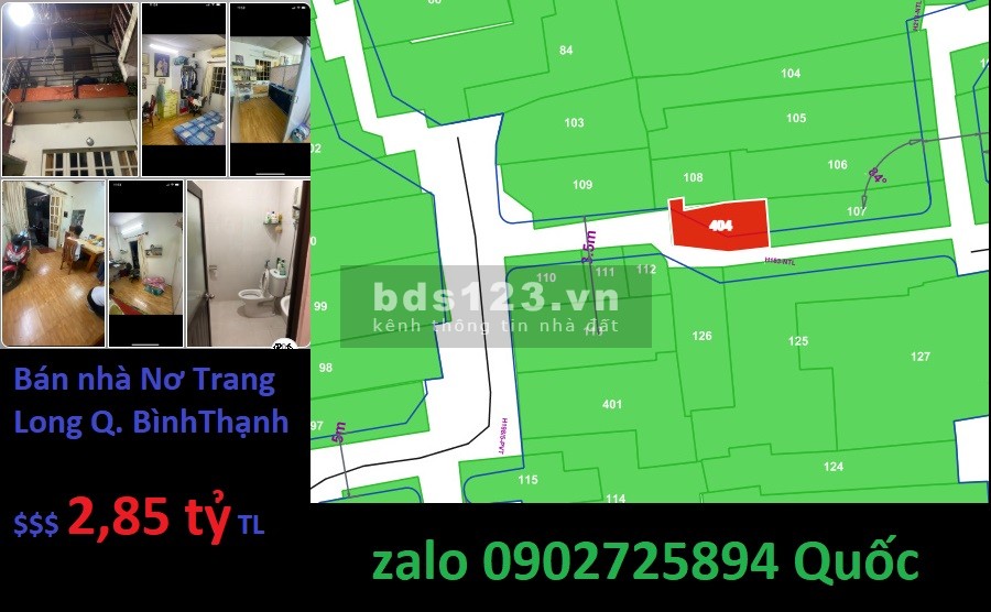 Bán Nhà Nơ Trang Long, Quận Bình Thạnh, giá bán 2,85 tỷ chính chủ