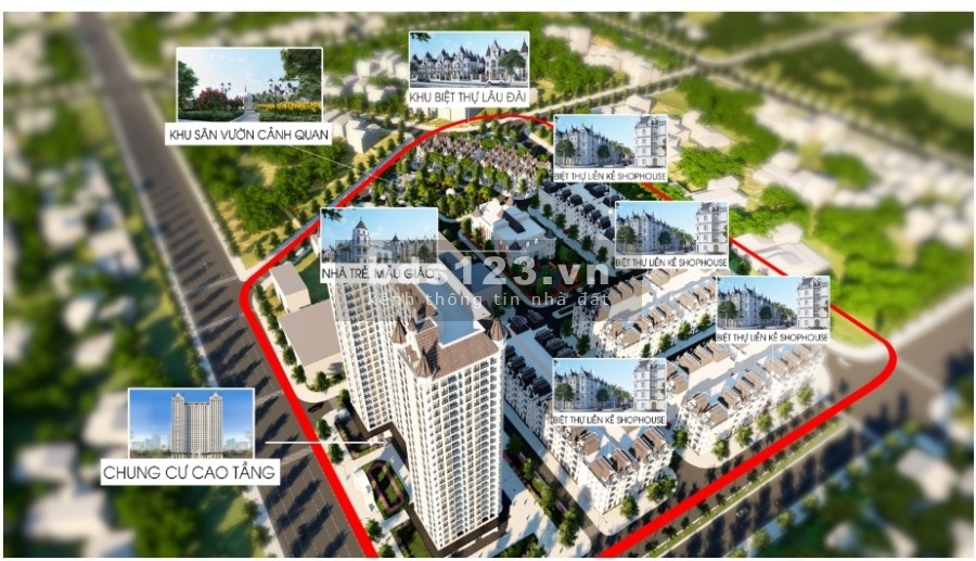 Bán biệt thự, shophouse trung tâm Đông Anh, giá chỉ từ 11.6 tỷ
