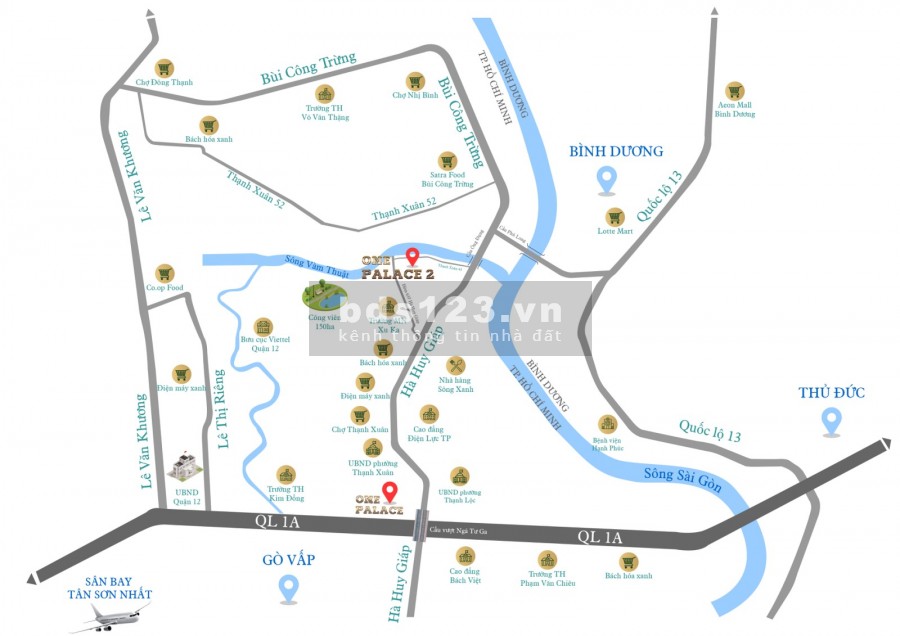 Khu Nhà Phố trung tâm Quận 12, 3 mặt view sông giá 5 tỷ Sở Hữu Ngay