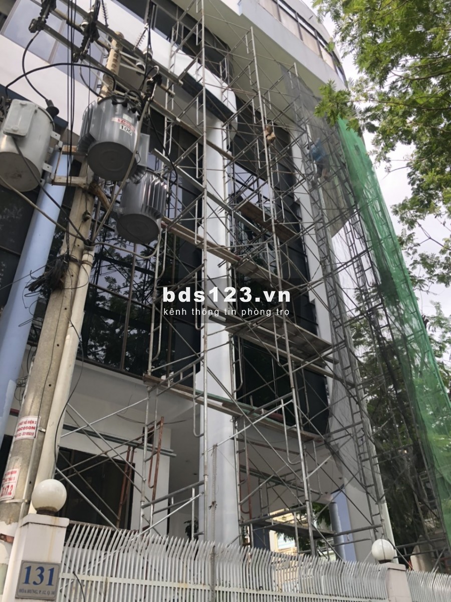 Tòa nhà 131 Hòa Hưng 2 mặt tiền qQận 10, giá thoả thuận có bao phí quản lí