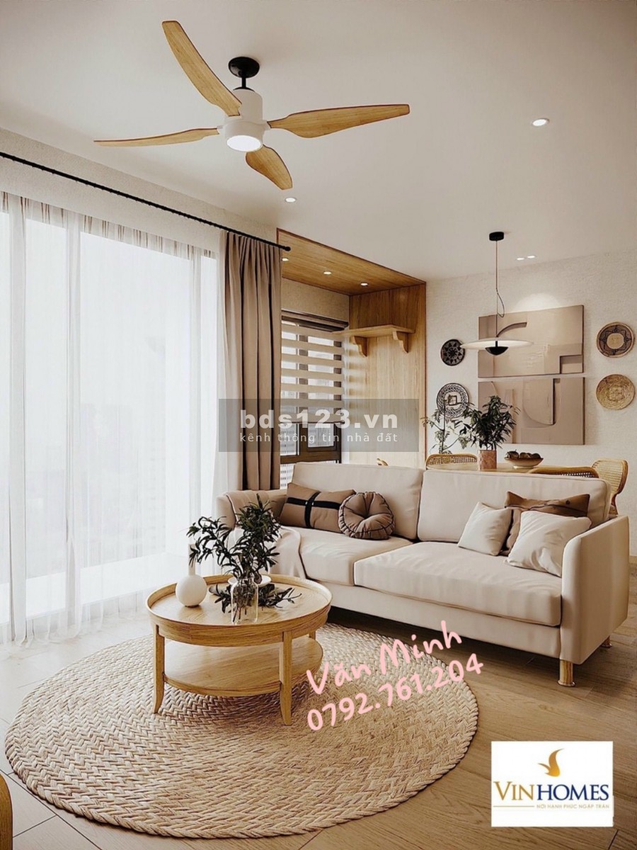 2PN1WC 59m2 đầy đủ nội thất, Vinhomes Quận 9 chỉ 1 tỷ 962tr