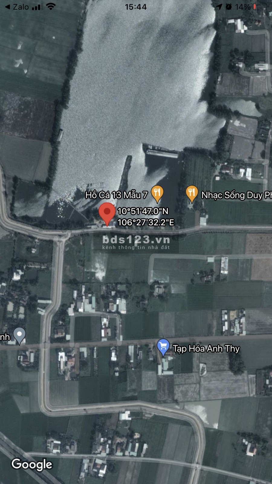 Bán Đất View Khu Hồ Du lịch sinh thái Mỹ Hạnh Nam Rộng 13ha