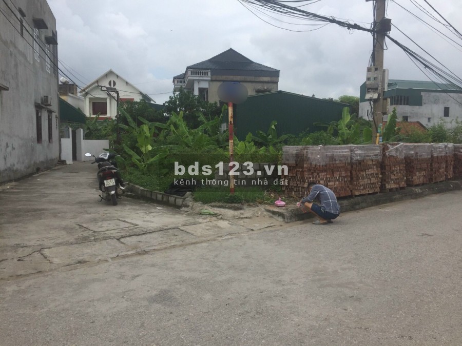 Bán đất lô góc 2 mặt tiền mặt phố Đồng Niên, TP HD, 54.1m2, mt 5m, hướng tây, KD cực tốt