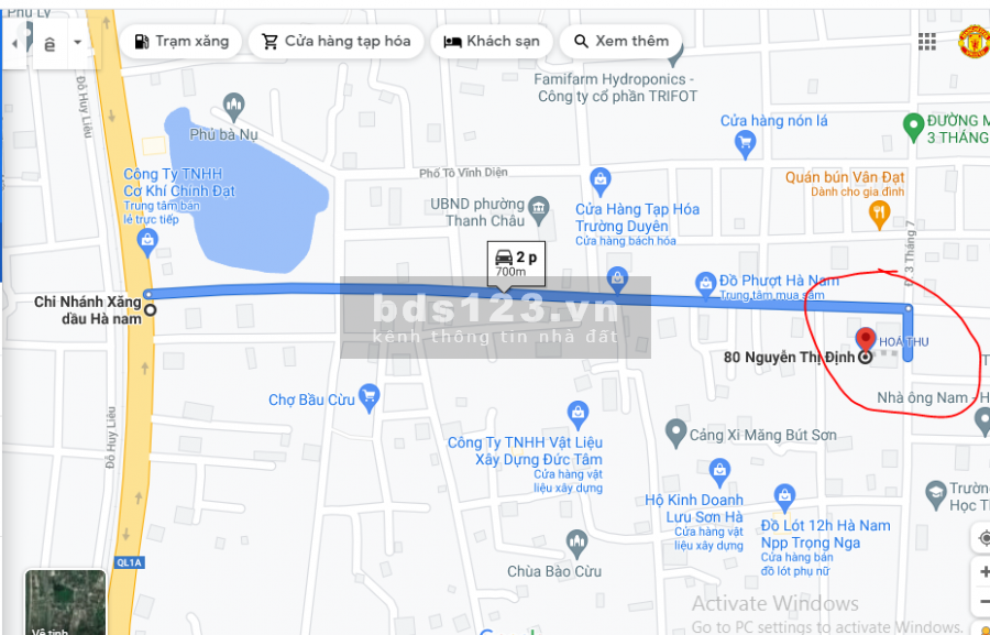 Cần bán đất 100% thổ cư, ngã tư Nguyễn Thị Định và đường 03/7 , Thanh Châu, Phủ Lý, Hà Nam