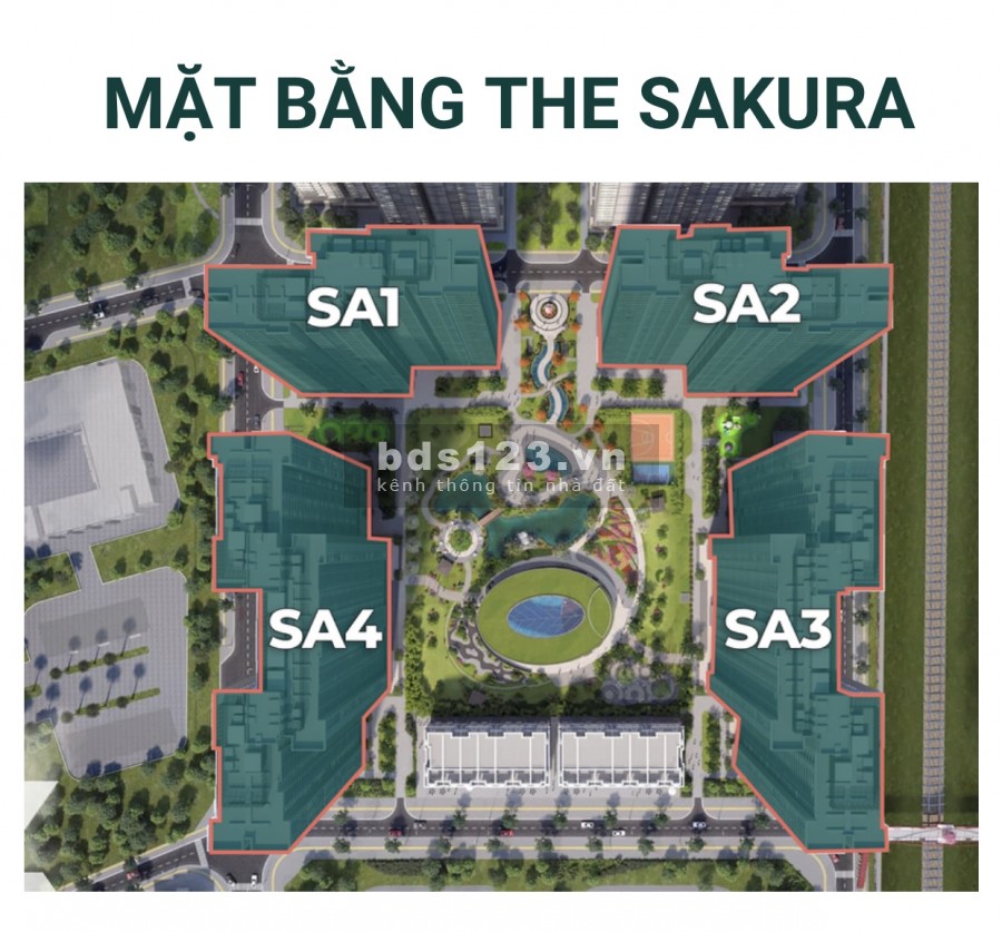 The Sakura - Vinhomes Smart City đang mở bán giai đoạn đầu, mang đậm nét Nhật Bản