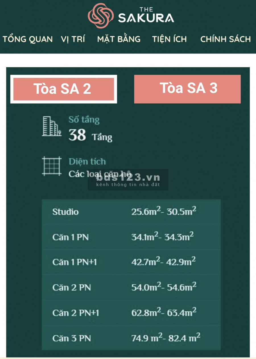 The Sakura - Vinhomes Smart City đang mở bán giai đoạn đầu, mang đậm nét Nhật Bản