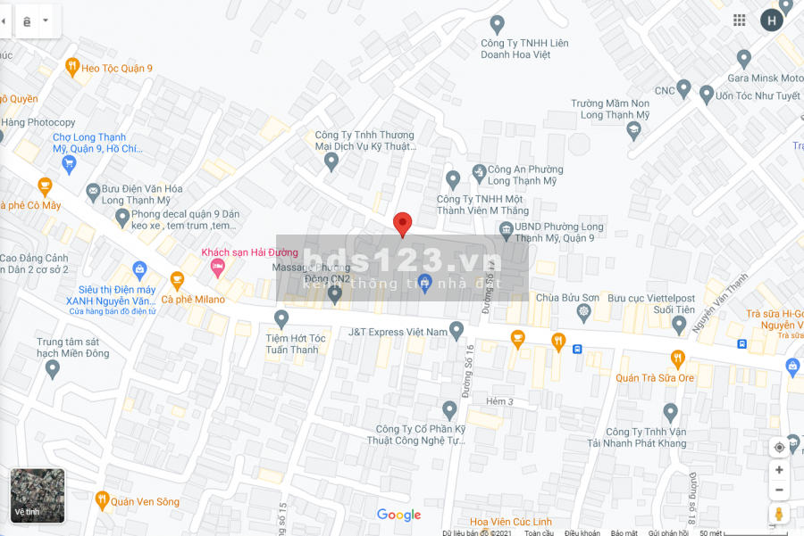 Bán đất mặt tiền đường 17, Phường Long Thạnh Mỹ , (Q.9 cũ), DT = 190m2, giá 6.5 tỷ
