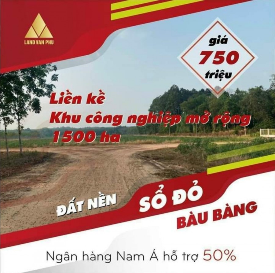 Đất sào giá rẻ sát KCN Cây Trường Bình Dương, giá bán 1050m2/lô
