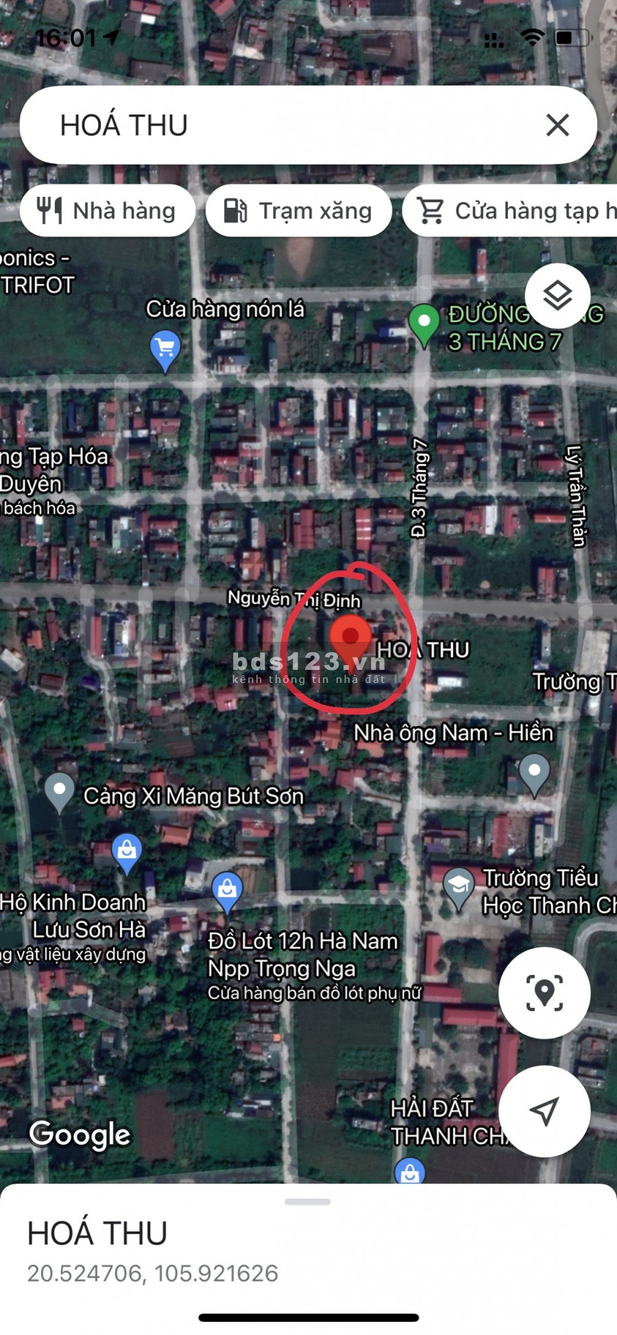 Cần bán đất 100% thổ cư, ngã tư Nguyễn Thị Định và đường 03/7 , Thanh Châu, Phủ Lý, Hà Nam
