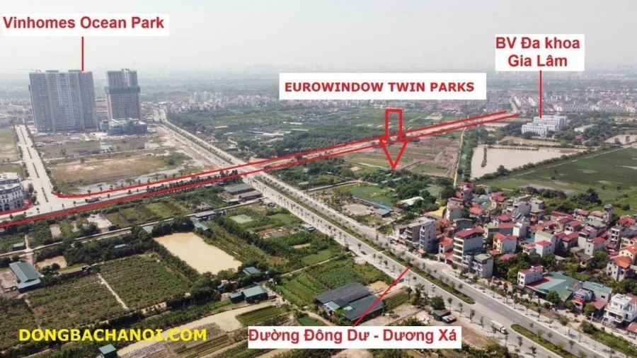 Bán suất ngoại giao Eurowindow Twin Parks Trâu Quỳ Gia Lâm sát Vinhomes Ocean Park! LH 0978551294
