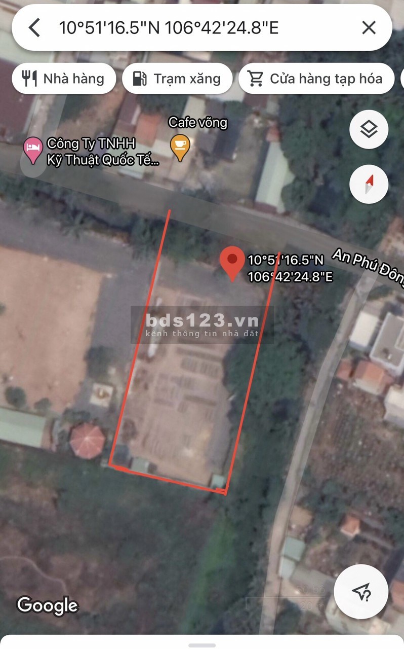 Bán Lô Đất lớn 1388m2 đẹp tại gần Villa An Phú Đông Quận 12
