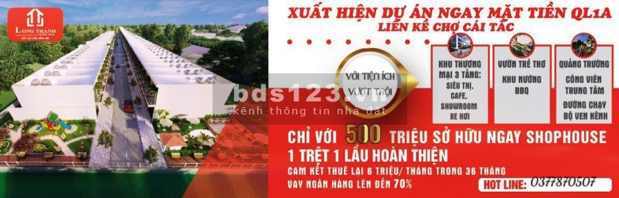 Dự án sắp được công bố Long Thạnh Central Point giá chỉ 500tr
