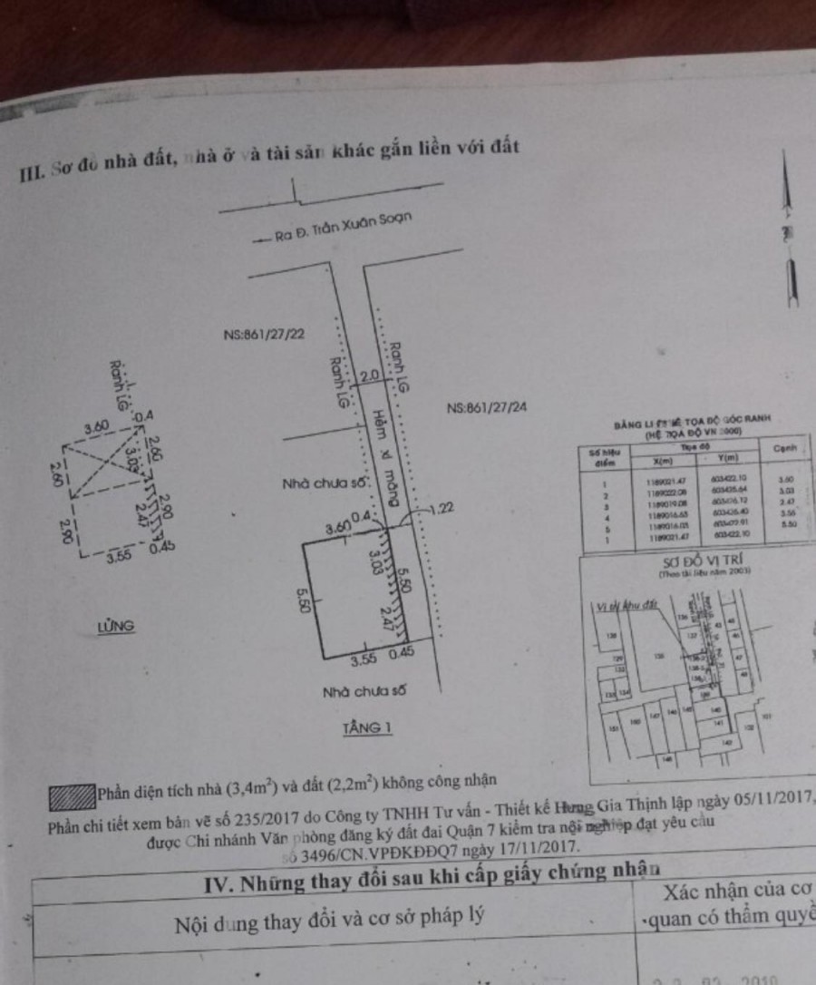 Nhà nguyên căn giá rẻ hẻm 861 Trần Xuân Soạn, 2 lầu, Gía 1,950 tỷ
