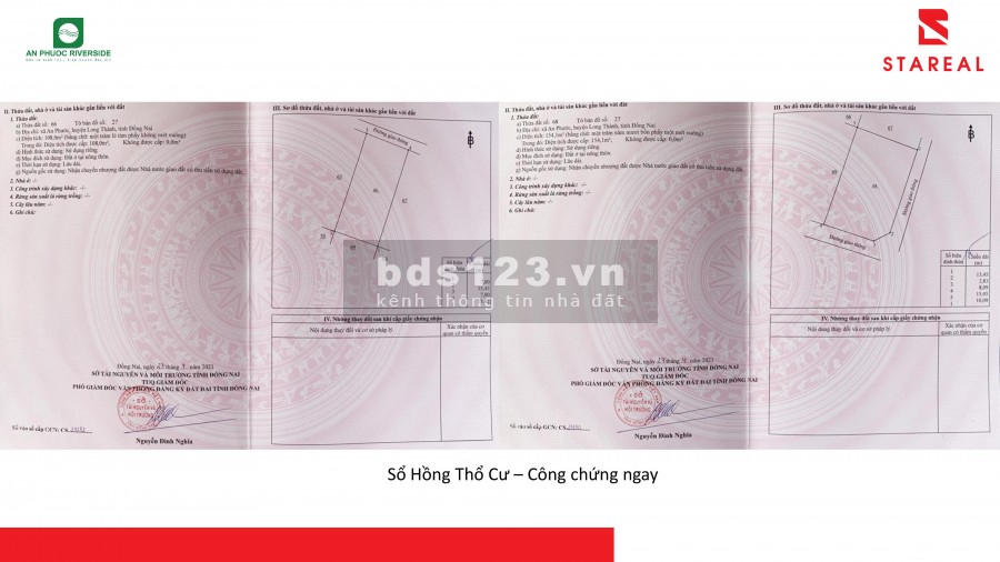 Bán đất nền phân lô KDC An Phước Riverside Long Thành Đồng Nai. Giá từ 16tr/m2