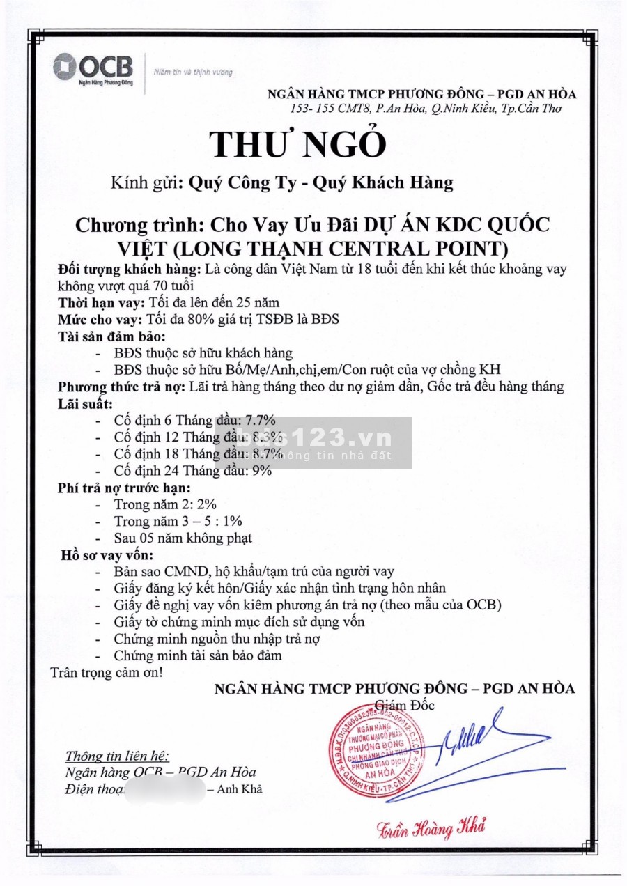 Dự án sắp được công bố Long Thạnh Central Point giá chỉ 500tr