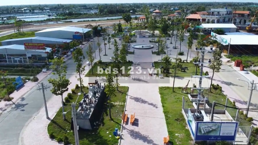 Bán đất nền mặt tiền công viên, trường học thị trấn Thạnh Phú