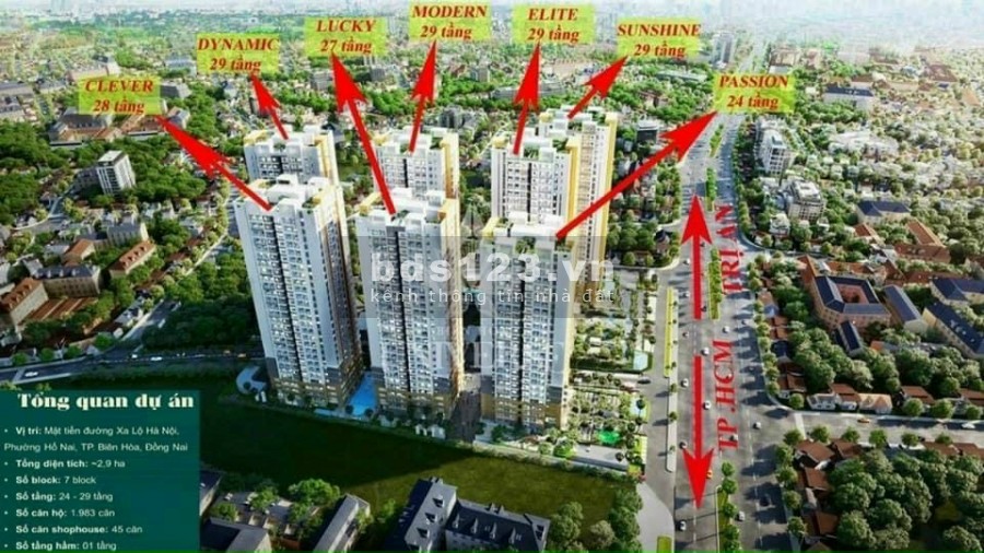 Căn hộ cao cấp 2PN Biên Hòa Universe Complex, chiết khấu 1%