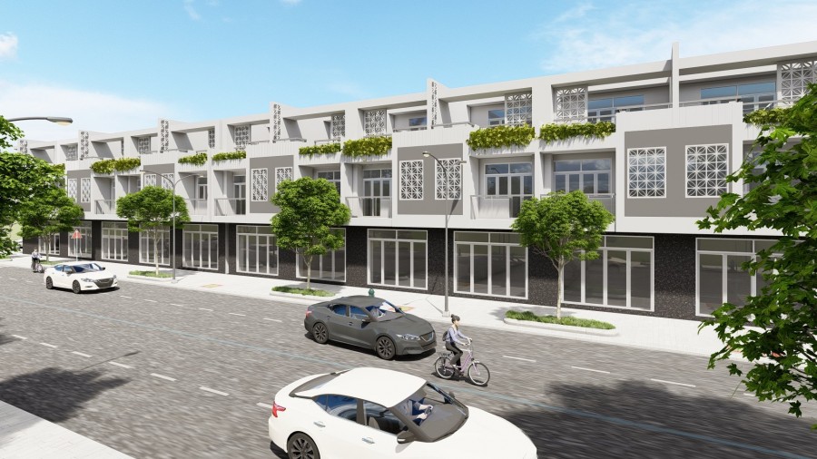 Bán nhà phố xây sẵn 1 trệt 2 lầu ngay Mặt tiền quốc lộ 1A Thị Trấn Trảng Bom