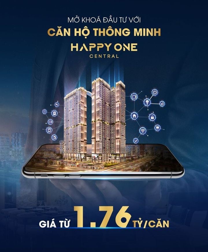 Căn hộ Happy One - Central thiết kế phong cách chuẩn Singapora, tiện ích đủ