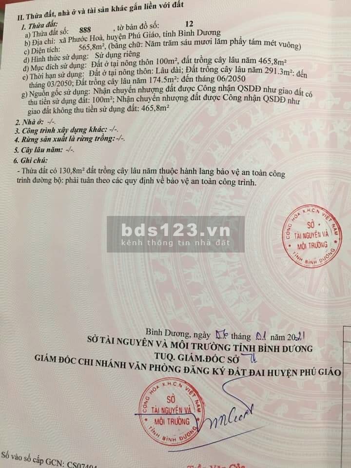 Đất Phú Giáo làm xưởng xây biệt thự điều được, liên hệ 0971385211