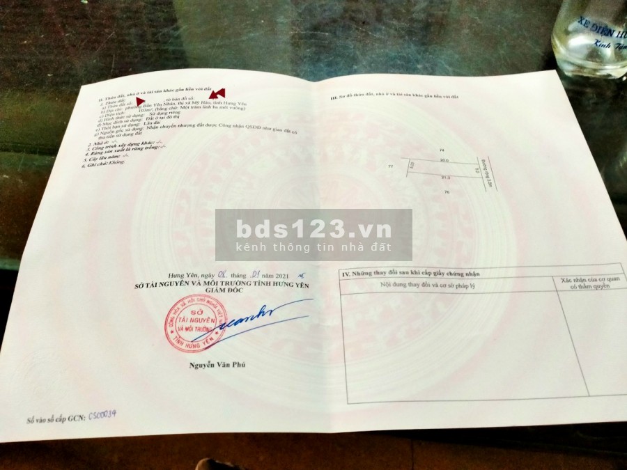 cần tiền cho con đi du học, bán nhanh mảnh đất tại chợ Bần, thị trấn Bần, Thị Xã Mỹ Hào, Hưng Yên
