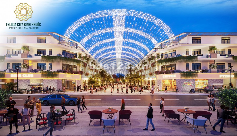 Bán đất mặt tiền đường ĐT741 khu đô thị Felicia City Bình Phước giá chỉ từ 450tr/nền 100m full thô cư