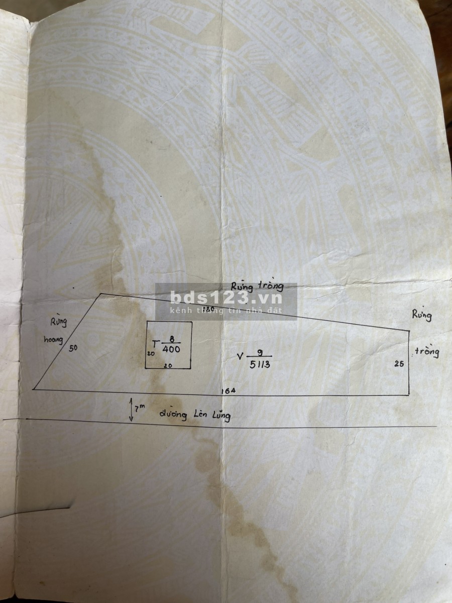 Bán mảnh đất Vân Hồ-Mộc Châu khoảng 1.8ha có 400 thổ cư giá chỉ vài trăm triệu