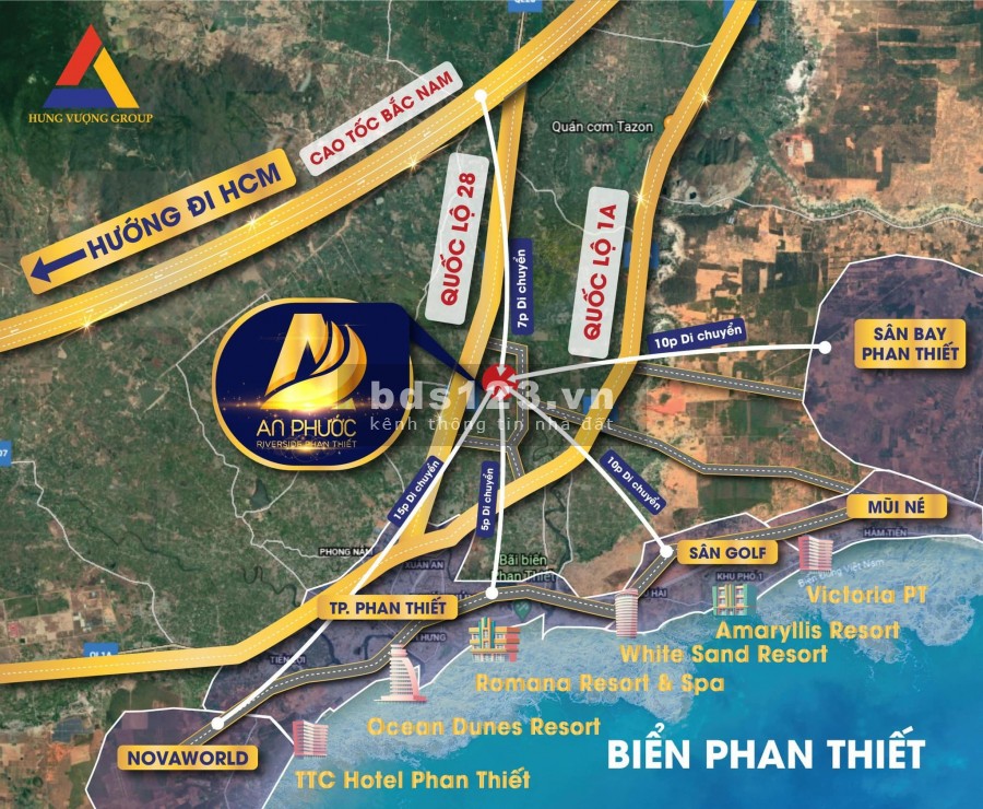 Bán dự án đất nền thổ cư An Phước Riverside, Phan Thiết đã có sổ đường 12m