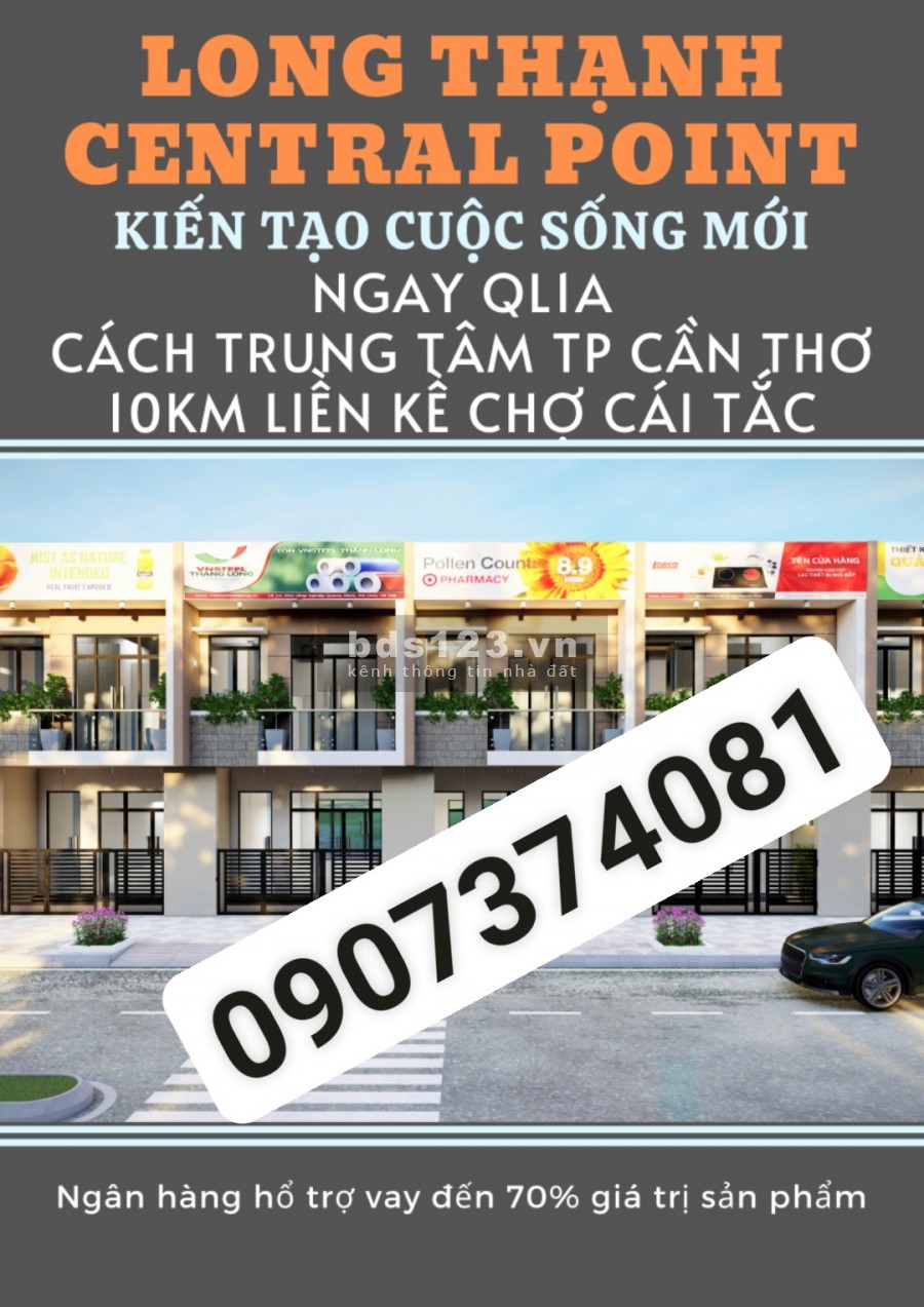 Bán đất nền Long Thạnh Centre Point, vay ngân hàng lên đến 70% giá trị sản phẩm