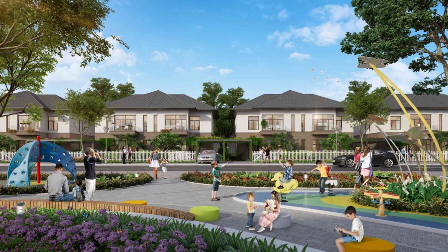 Mua Nhà Phố Shophouse Villas Tặng Sổ Đất Hotline 0906307407, tiện ích đủ