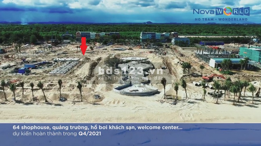 Bán căn shophouse mặt tiền đường Ven Biển dự án Wonderland Hồ Tràm, lợi nhuận 60tr/ tháng