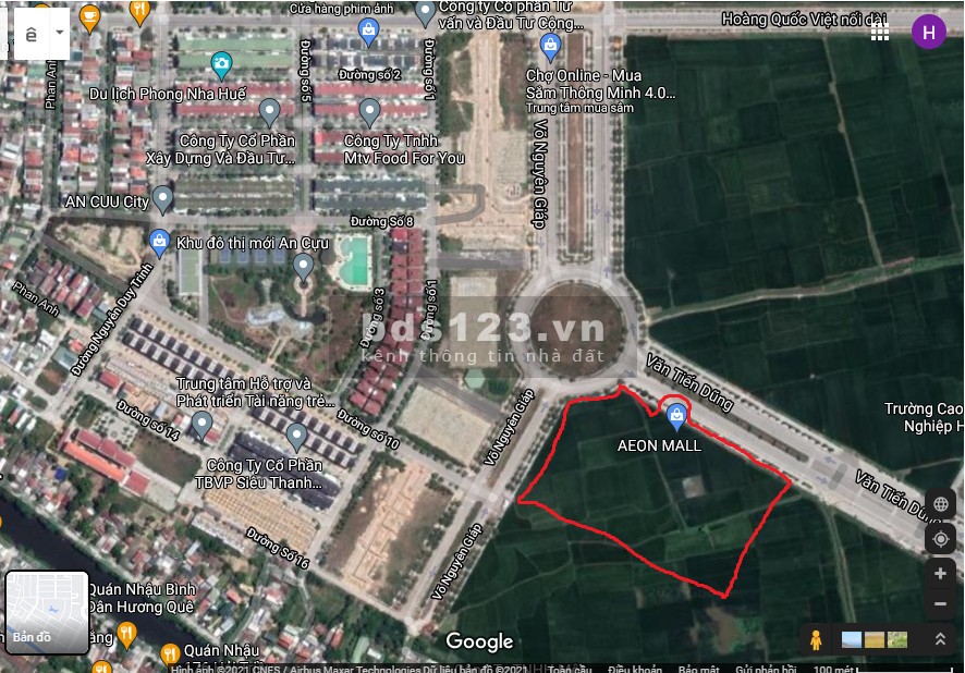 Bán nhà liền kề khu đô thị An Cựu City, giá 4.26 tỷ, đường 11.5m, xe ra vào pháp lý rõ ràng