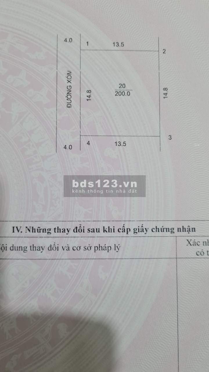 Lô đất đẹp, đầu tư phân lô quá chuẩn, gần KCN Phú Nghĩa, Chương Mỹ; 200m2 thổ cư cần bán gấp