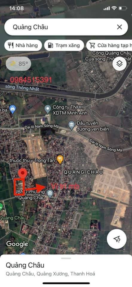 Nền đẹp vị trí tiềm năng tại MB Quang Châu, thành phố Sầm Sơn, lh 0916113616