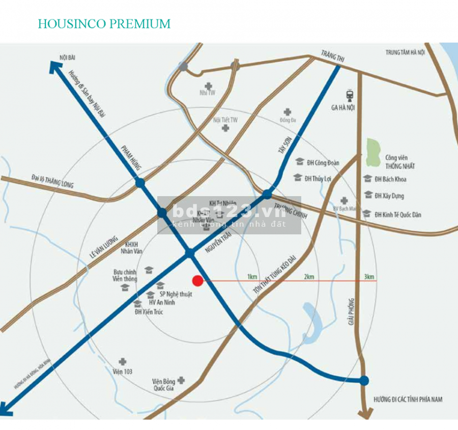 Mở bán chung cư Housinco Premium giá từ 34 triệu/m2, full nội thất, vay 70% ls 0%, 12 tháng