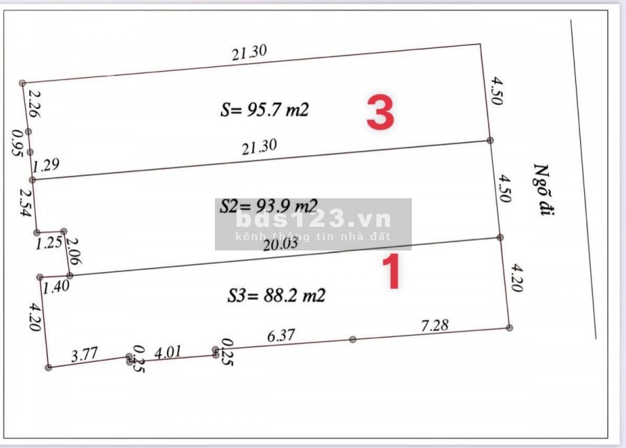 Bán 2 lô đất phố Nguyễn Hữu Cầu, TP HD, diện tích 90m2, mt 4.5m, đường ô tô, giá cực ok