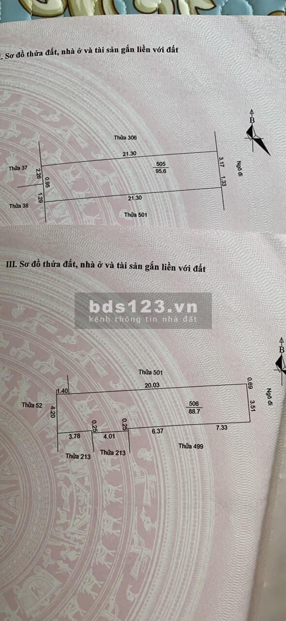 Bán 2 lô đất phố Nguyễn Hữu Cầu, TP HD, diện tích 90m2, mt 4.5m, đường ô tô, giá cực ok