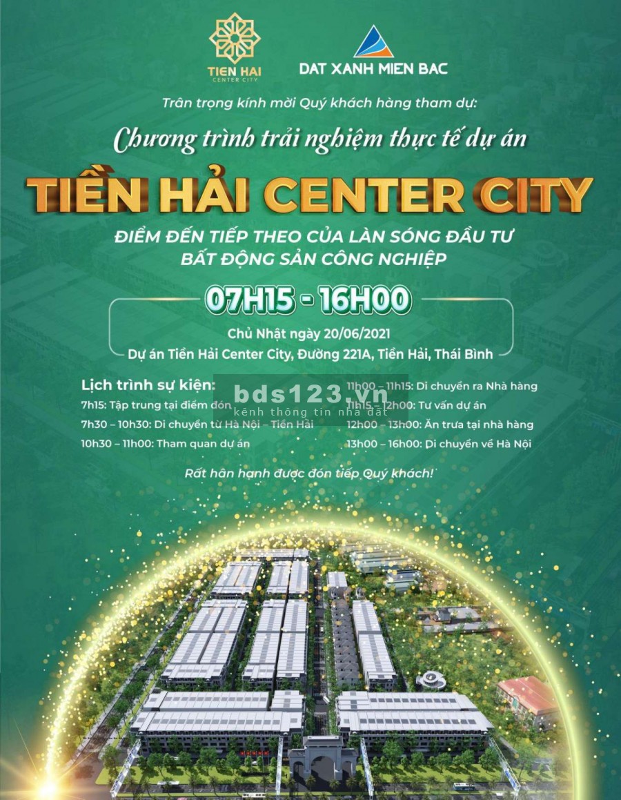 Thư mời tham dự buổi ra mắt dự án đất nền đầu tư siêu lợi nhuận vị trí đẹp, xe vào tận đất