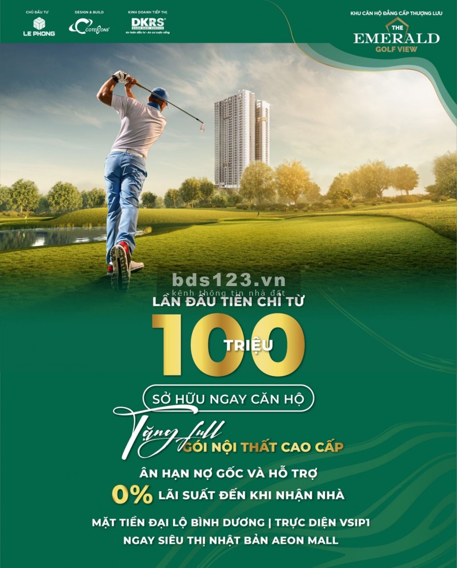 The Emerald Golf View hơn 80% các căn hộ đã được bán ra, giá bán 40 triệu/m2