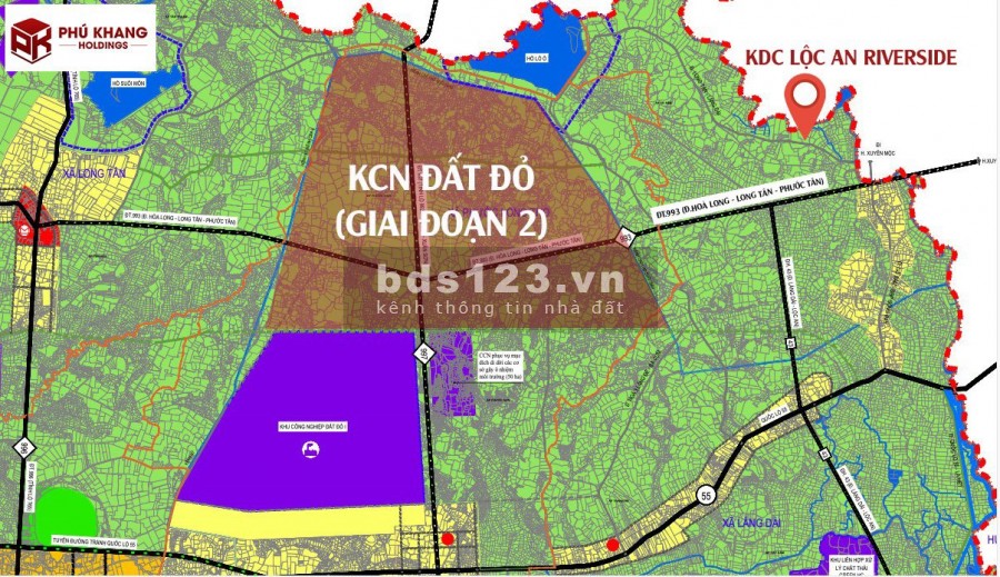 Tôi cần bán đất cách sân bay Lộc An 10km, sổ đỏ riêng sang tên công chứng ngay, có sẵn 100m2 thổ cư