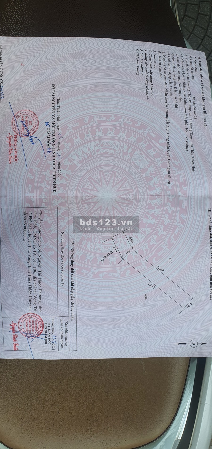 Bán Đất 2 Mặt tiền Kiệt 6m Nguyễn Duy Cung Thông Trưng Nữ Vương