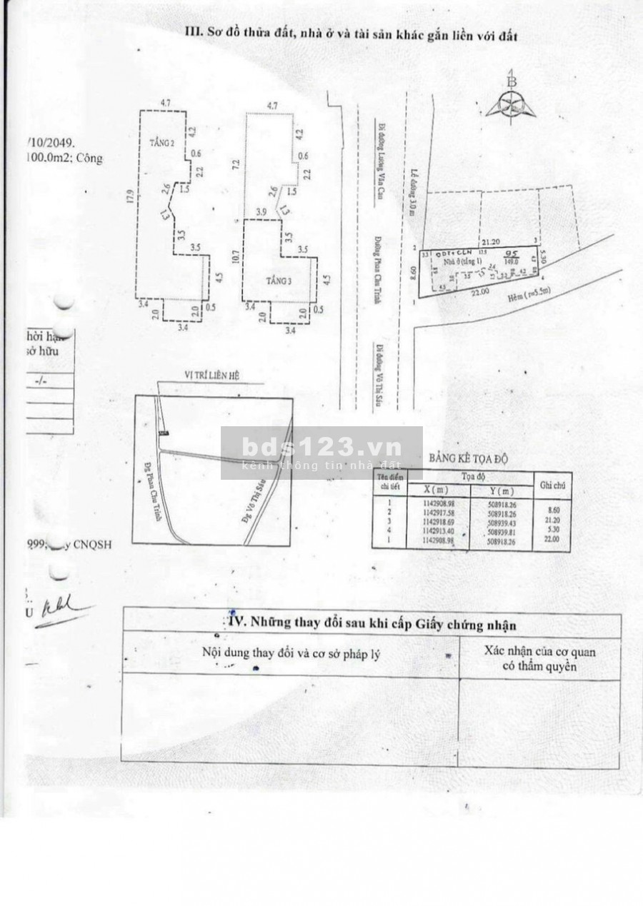 Bán biệt thự ngay biển đường Phan Chu Trinh Cách biển bãi sau 300m