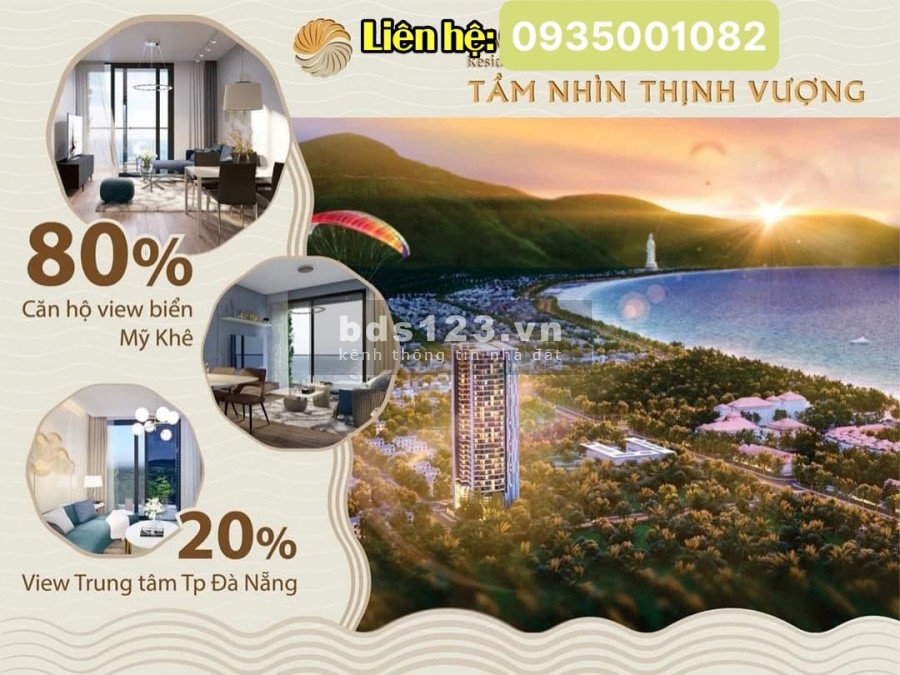 Căn hộ cao cấp The Sang Residence view biển Mỹ Khê, ngay trung tâm tp Đà Nẵng