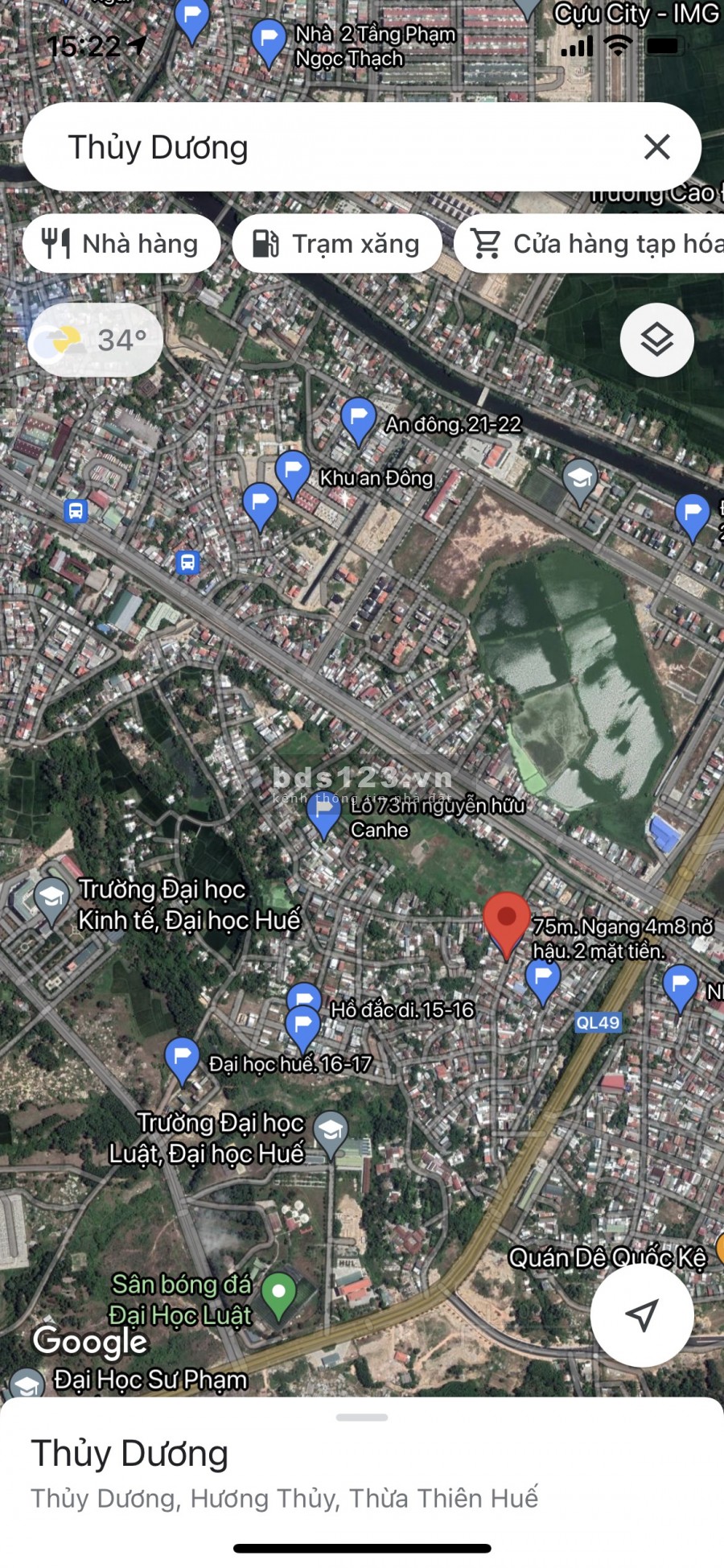 [Bán Đất] 2 mặt Tiền Dương Thiệu Tước, Phường Thuỷ Dương, Tp Huế.
