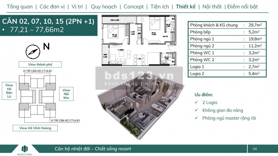 Quỹ tầng 7, 11, 20 mới nhất tòa F - 3P và 4P đẹp nhất dự án hỗ trợ 75% LS 0% 18 tháng CK 5,5%