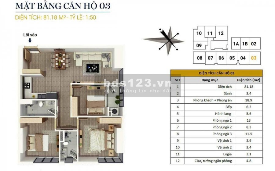 Cần bán Căn Hộ FLC Quang Trung, Hà Đông, diện tích 85m2, 3 ngủ, 2,15 tỷ