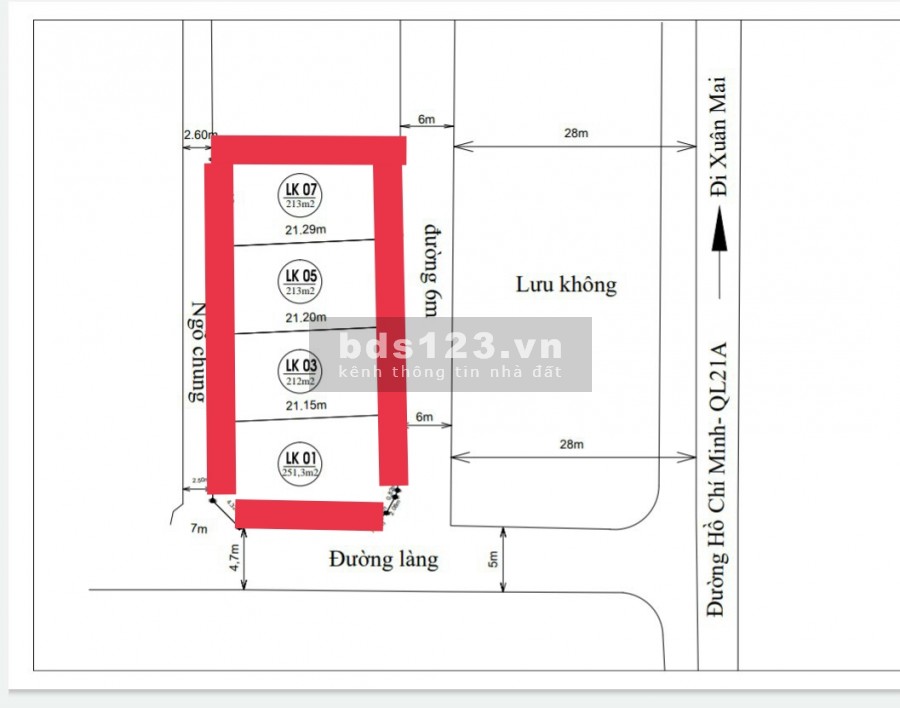 Chưa đầy giá 8 triệu/m2, bám mặt đường Hồ Chí Minh, siêu đắc địa, lh 0988243783