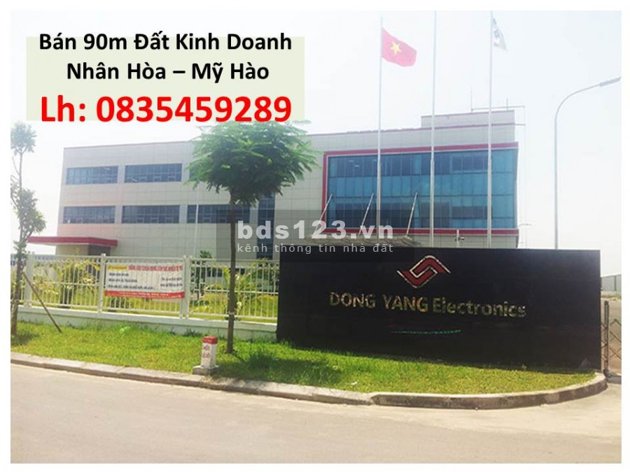 Đất đẹp kinh doanh tốt, đối diện công ty DONG YANG, Nhân Hòa, Mỹ Hào: lh 0835459289