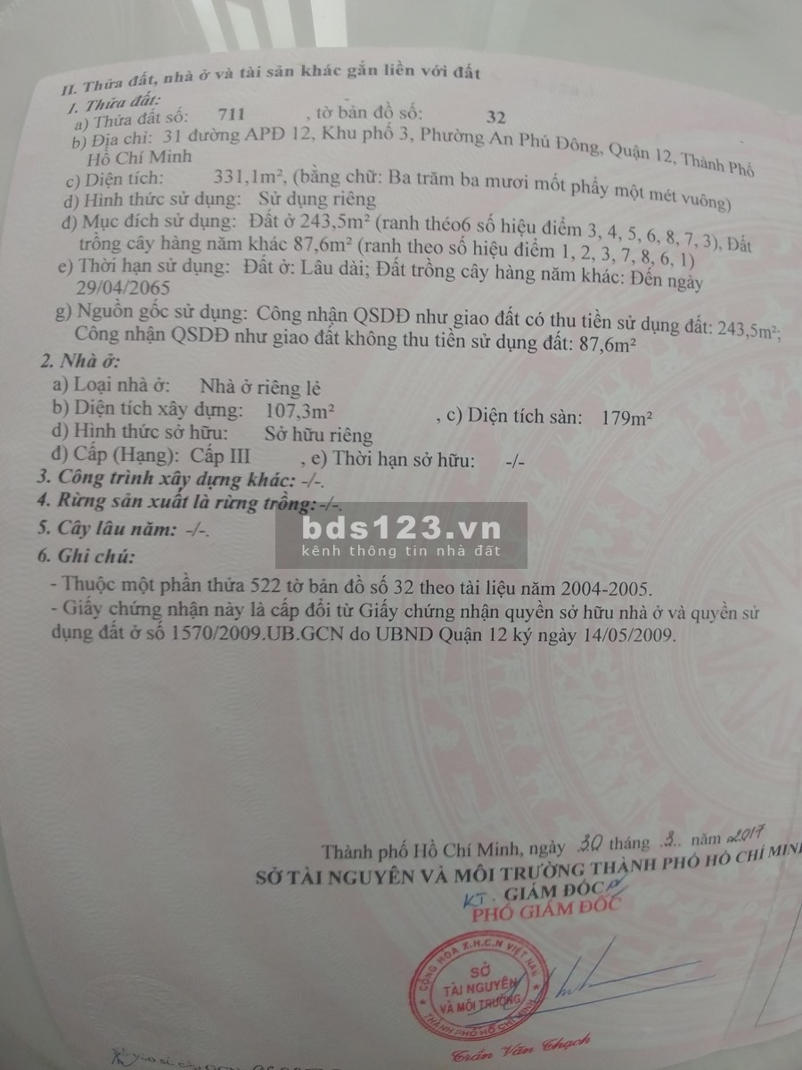 Chính chủ bán nhà mặt tiền có 7 phòng trọ tại đường An Phú Đông 12 Q12