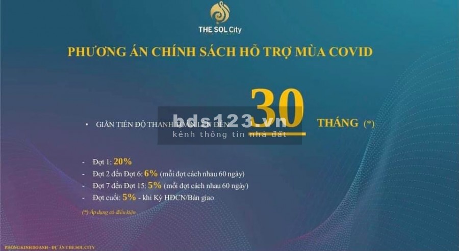 Đất sốt mùa covid - THE SOL CITY, chiếc khấu 2%, ngân hàng cho vay